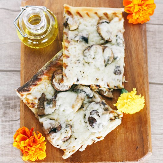 Truffled Fontina and Mushroom Pizza