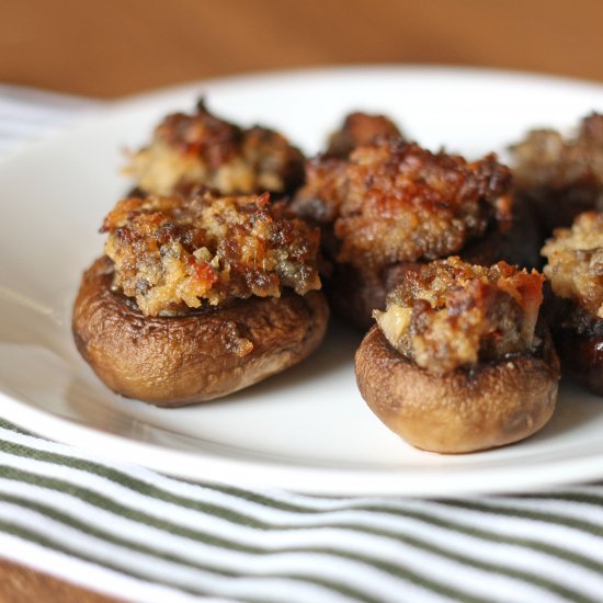 Sausage Stuffed Mushrooms