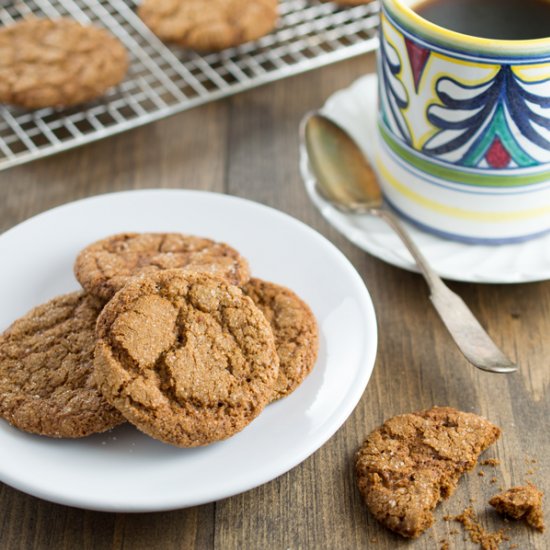 Paleo Gingersnap Cookies