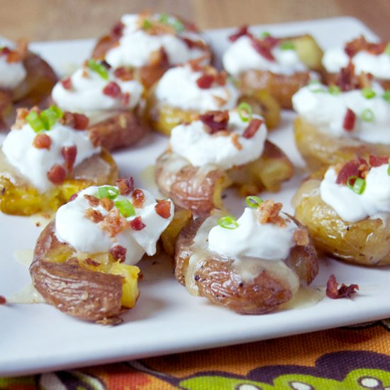 Loaded Smashed Potato Bites