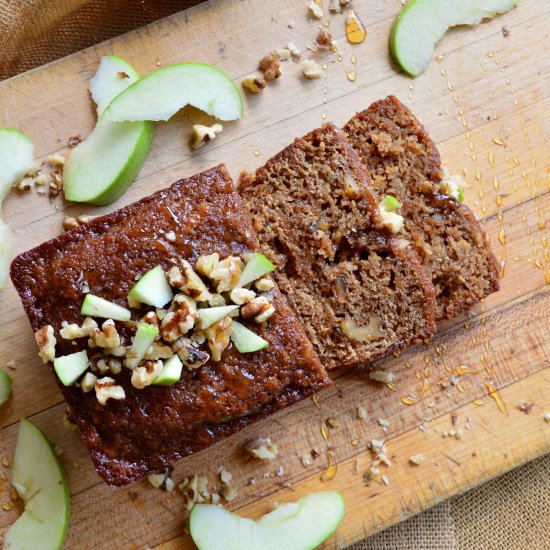 Honey Cake with Apples and Walnuts