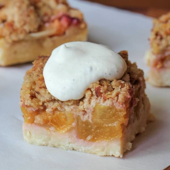 Peach Slab Pie w/Streusel Crumble