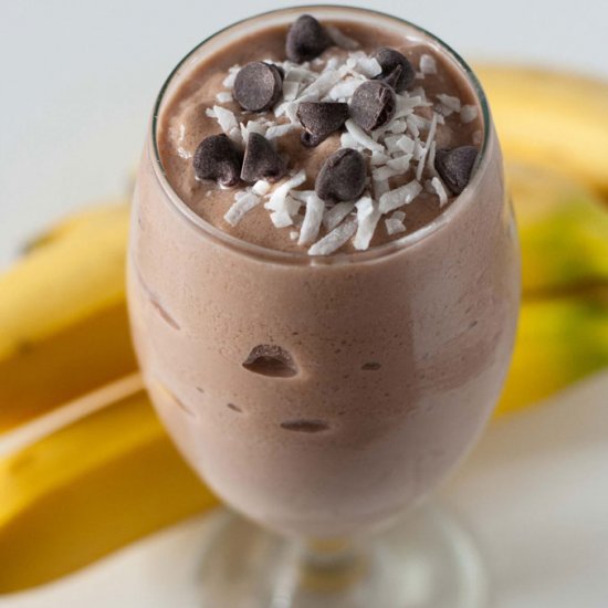 Banana Oatmeal Chocolate Smoothie