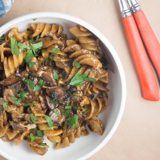 Mushroom Marsala Pasta Bake