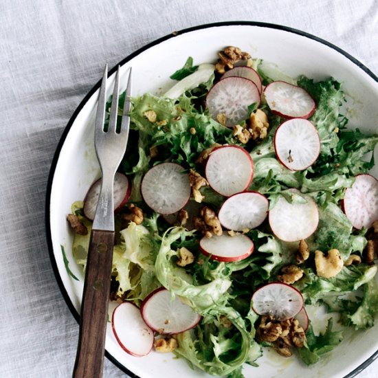 Endive & Radish Salad with Walnuts