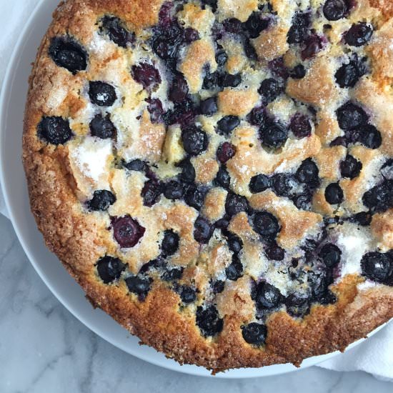 Blueberry Cornmeal Cake