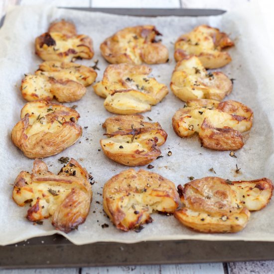 Smashed Crispy Thyme Potatoes