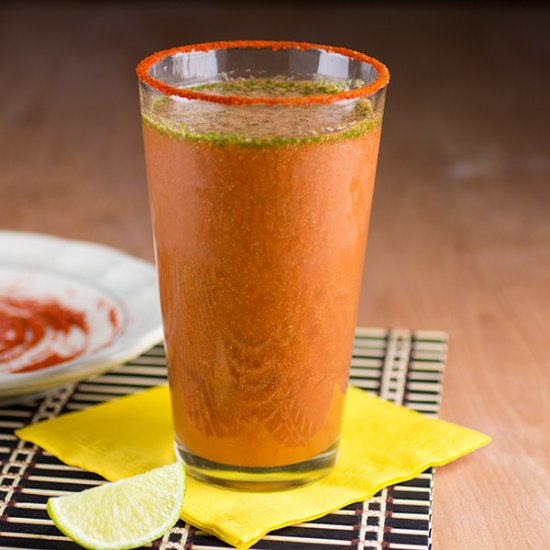 Homemade Spicy Lime Michelada