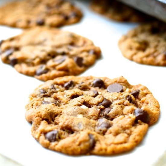 Flourless Chocolate Chip Cookies