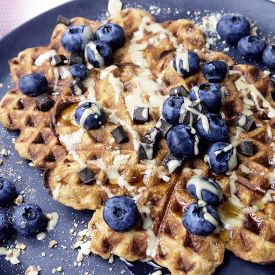 Healthy Oat Waffles