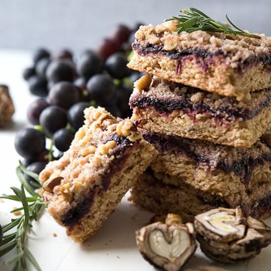 Rosemary Grape Bars