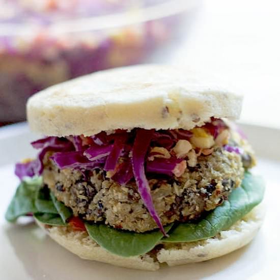 Mushroom Cauliflower Vegan Burgers