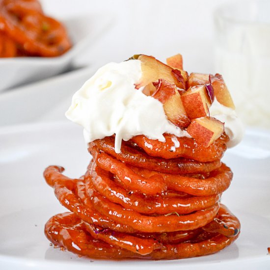 Instant Peach Jalebi