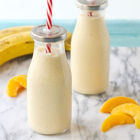 Peach, Banana, Honey Smoothie