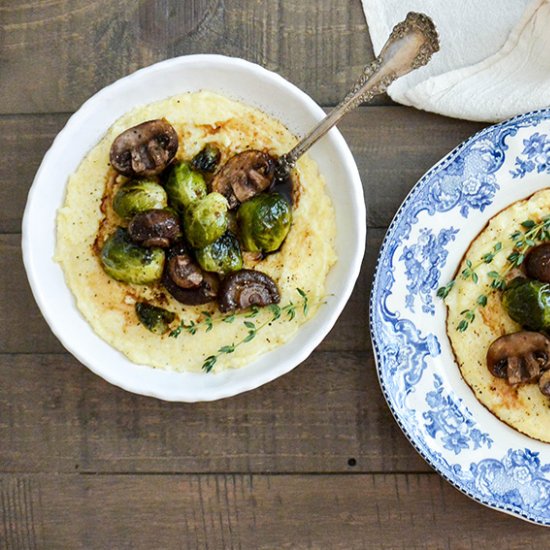 Coffee Vegetables with Polenta