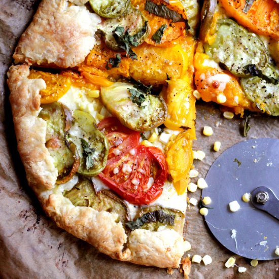 heirloom tomato galette