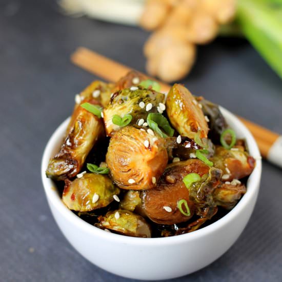 Asian Glazed Brussels Sprouts