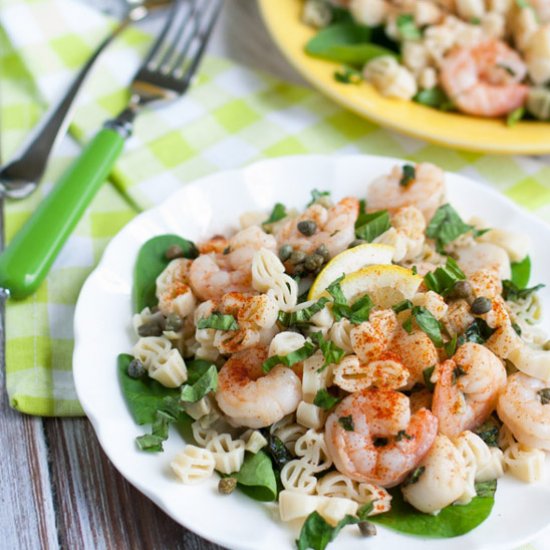 Lemony Shrimp & Scallop Pasta