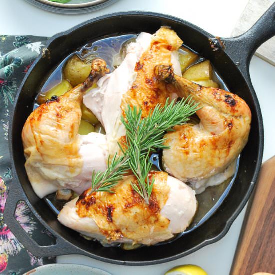 Honey Glazed Apple Roast Chicken