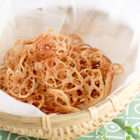 Salted Crunchy Lotus Root Chips