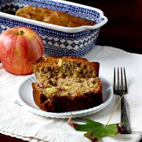 Apple Honey Walnut Cake