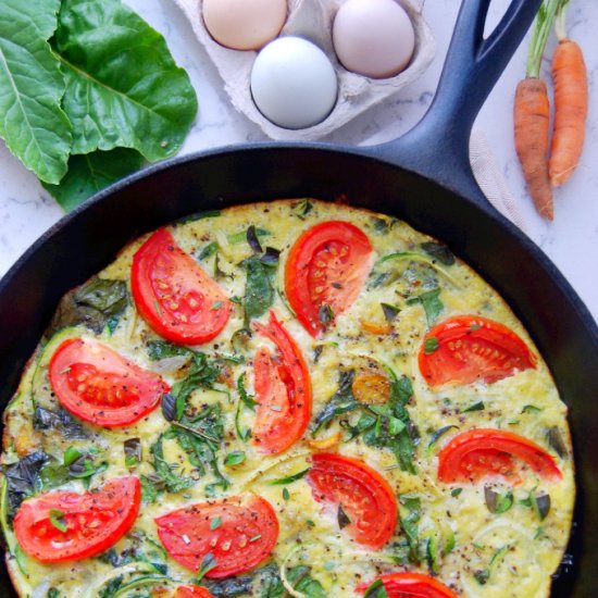 Zucchini Noodle Frittata