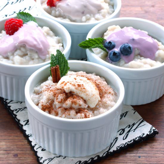 Creamy Rice Pudding with Yogurt