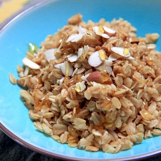 Honey Almond Skillet Oatmeal