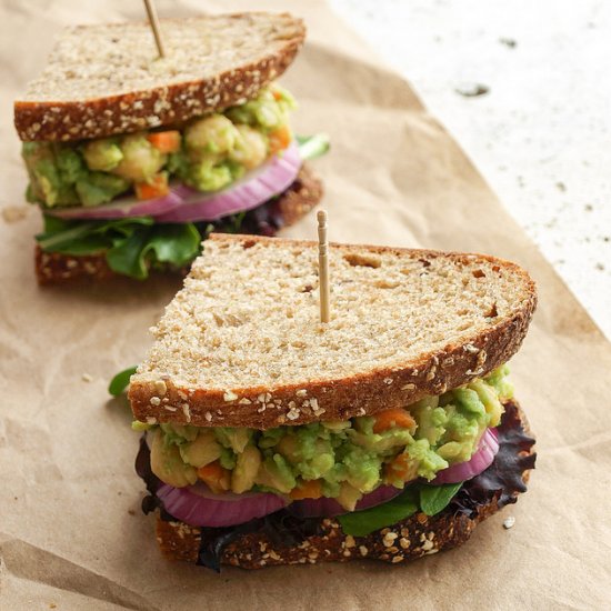 Chickpea Avocado Sandwich