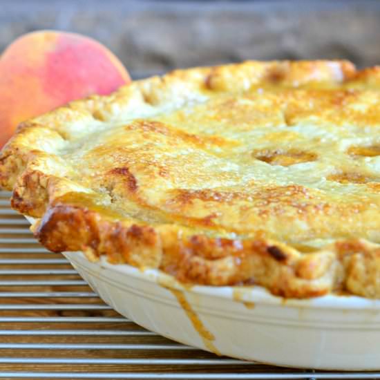 End of Summer Peach Pie