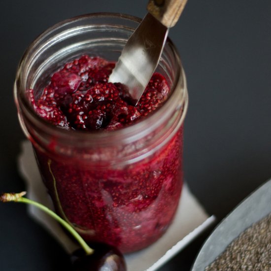 Cherry Berry Chia Jam