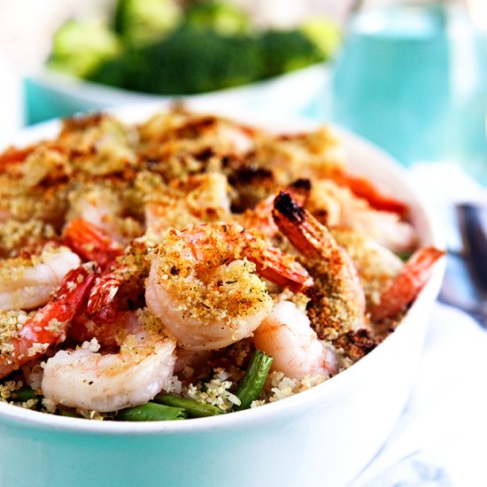 Shrimp Scampi Bake