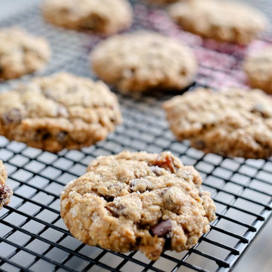 Vegan Oatmeal Rum Raisin Cookies