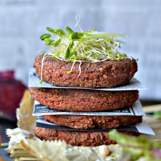 Supergrains Beetroot & Tofu Burger