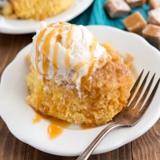 Slow Cooker Caramel Cake