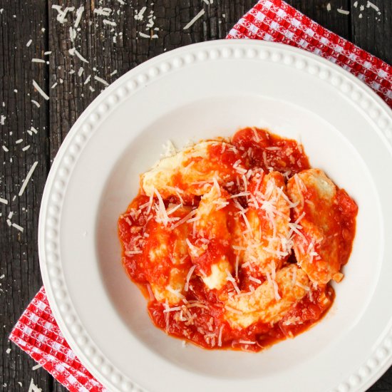 Ricotta Gnudi with Pomodoro Sauce