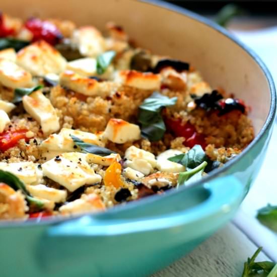 Vegetable & Feta Quinoa Bake