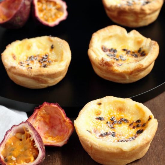 Passionfruit Custard Tarts