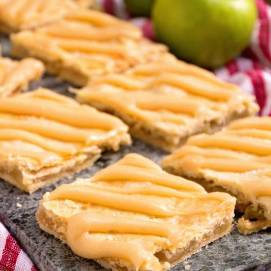 Apple Bars with Caramel Frosting