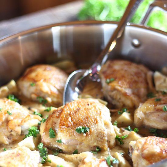 Chicken Artichoke Mushroom Skillet