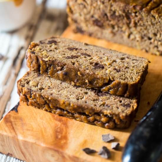 Paleo Chocolate Almond Banana Bread