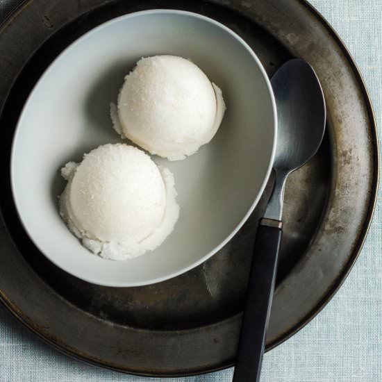 Lemongrass and ginger sorbet