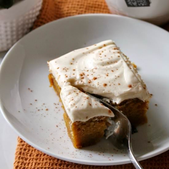 Earl Grey Pumpkin Snack Cake