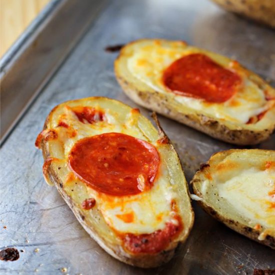 Pepperoni Pizza Potato Skins