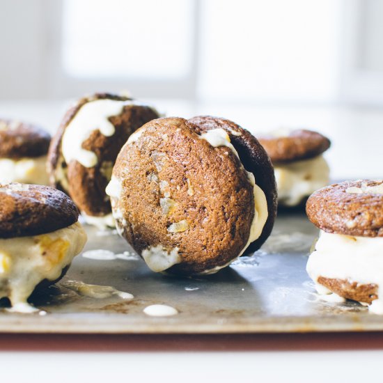 Pineapple Ice Cream Sandwiches