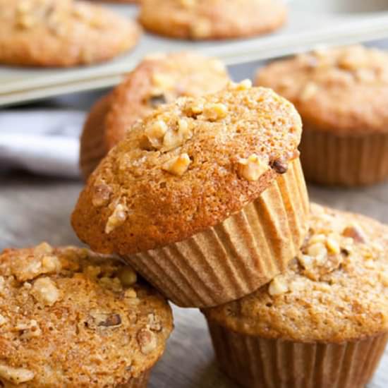 Whole Wheat Banana Nut Muffins