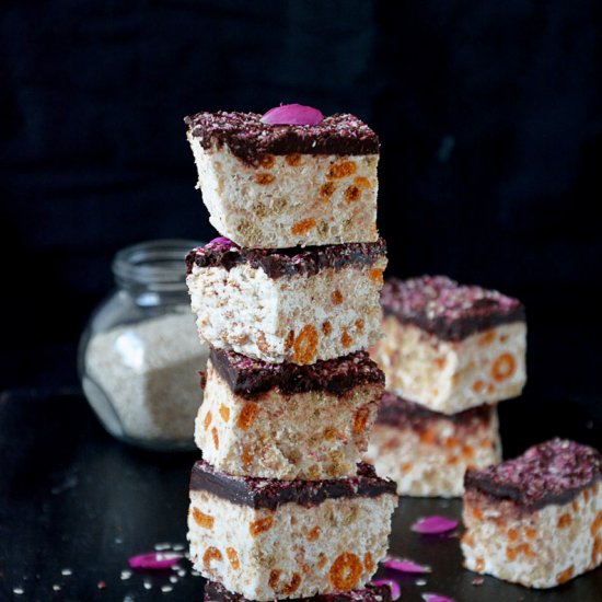 Toasted Coconut Rice Krispie Bars