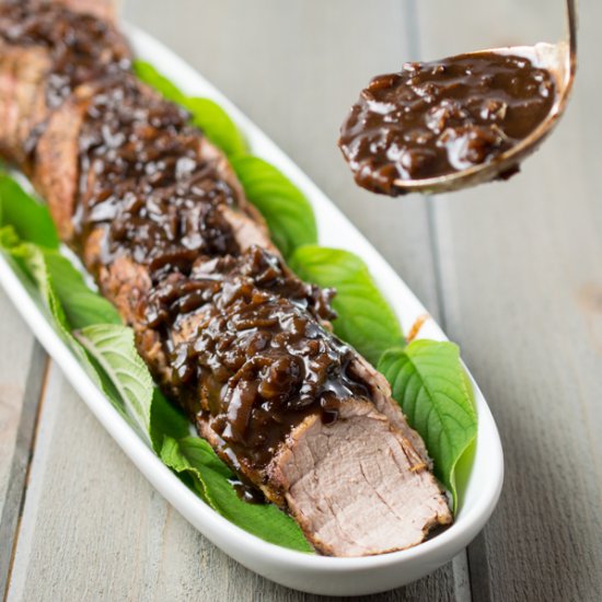 Pork Tenderloin with Balsamic Dijon