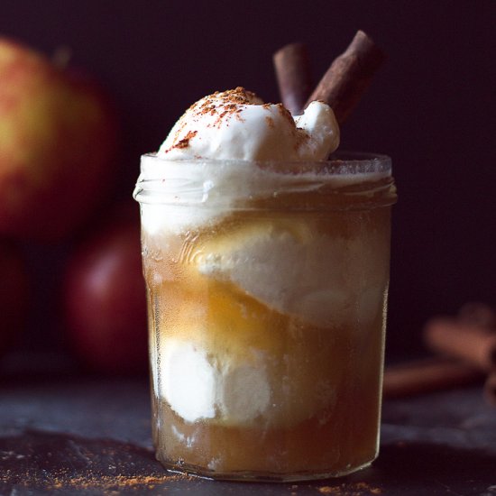 Chai Apple Cider Ice Cream Float