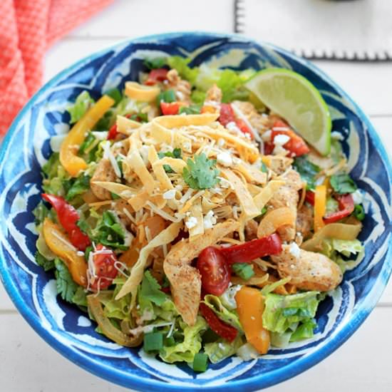 Chicken Fajita Salad